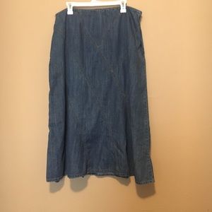Flared Denim Skirt